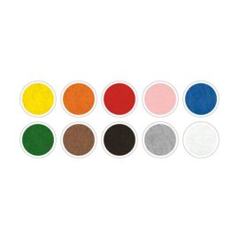 Vilt vellen assortiment 10 kleuren