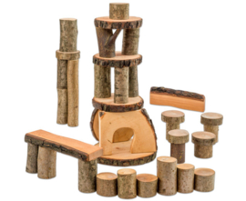 Ecoblocks in linnen zak, 36 stuks