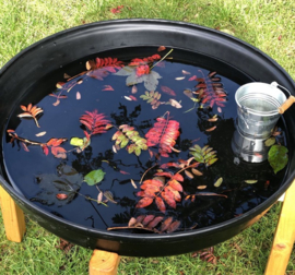 Diepe mini tuff tray, met standaard (doorsnee 69 cm, hoogte 50 cm)