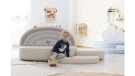 Dubbele Akoestische Sofa Regenboog met bodemmat