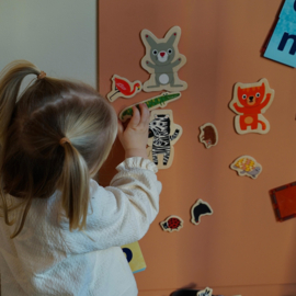 Magnetisch wandbord Bow perzik