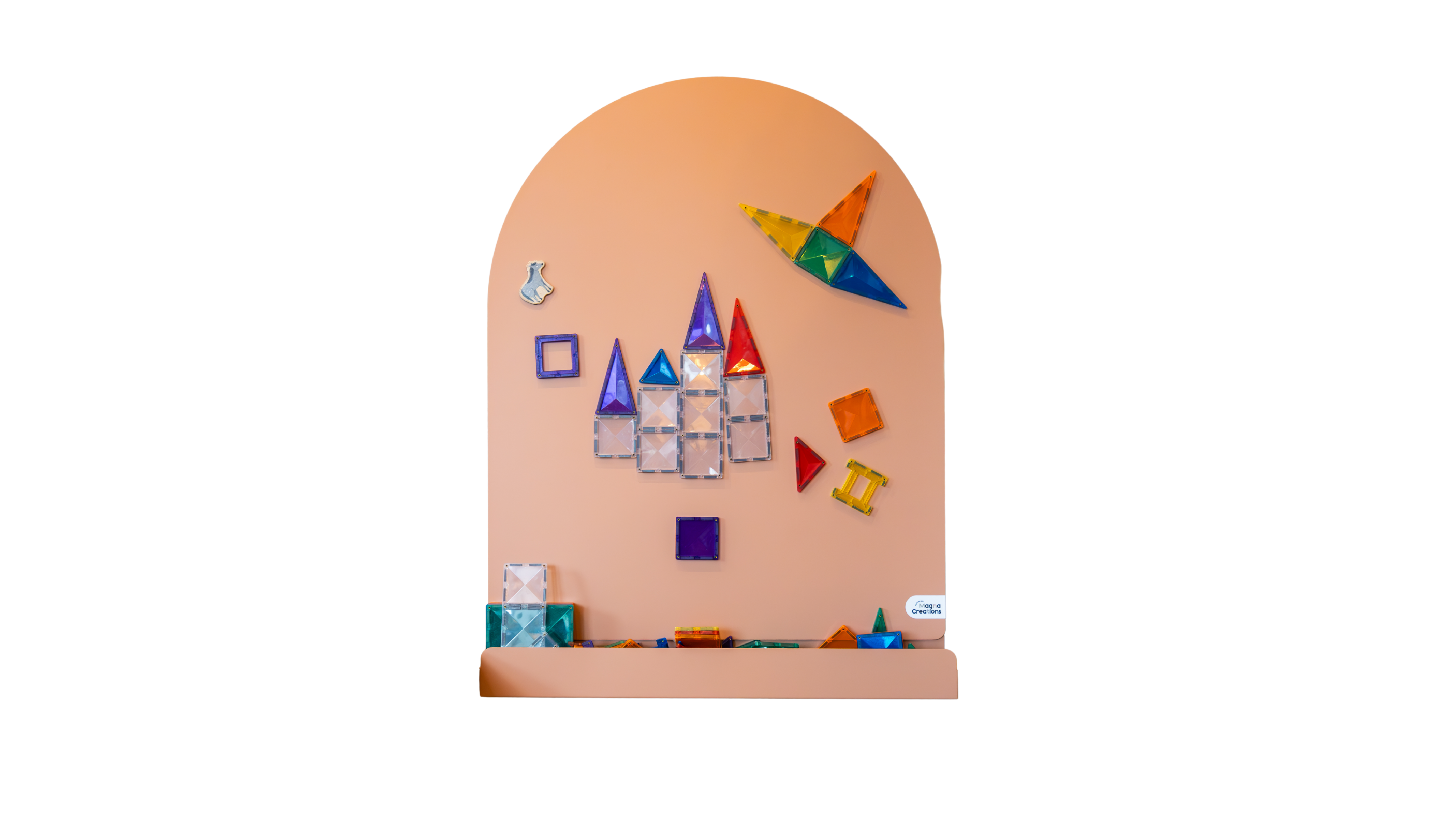 Magnetisch wandbord Bow perzik