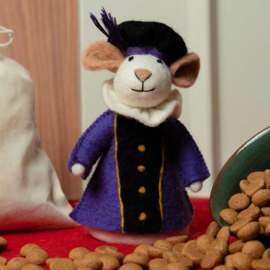 # Vilten Sintermuis met 3 Pietermuizen Fairtrade