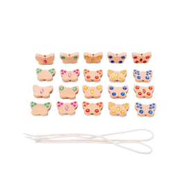 Tickit houten vlinderkralen, 20 stuks