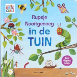 Rupsje Nooitgenoeg in de tuin