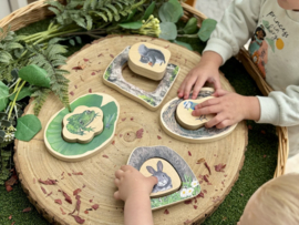 Puzzel: Welke dieren verstoppen zich in het bos?