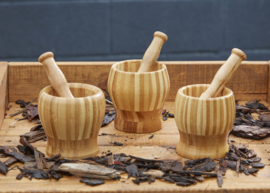 Mortier met stamper, set van 3