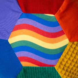 Sensorische ballonbal, regenboog