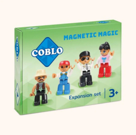 Coblo Magnetische Mini Figuren, 4 stuks