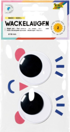 Wiebeloogjes/wiebelogen, doorsnee 50 mm, 2 stuks