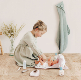 Luiertas / Verzorgingstas voor poppen met inhoud