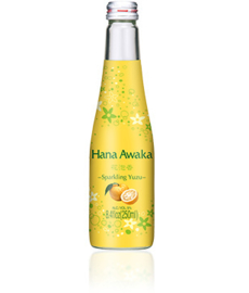 Sparkling Yuzu  Hana Awake Sake 250 ml