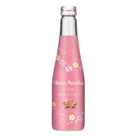 Sparkling Peach Hana Awake Sake 250 ml