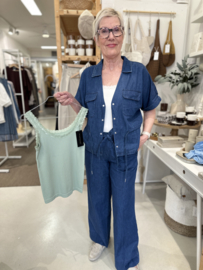 Red Button Drew drawstring denim