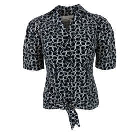 Glammlabel blouse Loulou kit print kit/black