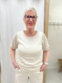 Red Button F top Sweet sparkle pearl