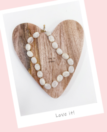 FA ketting stone offwhite