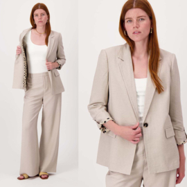 Zusss colbert  oprol mouwen softsand