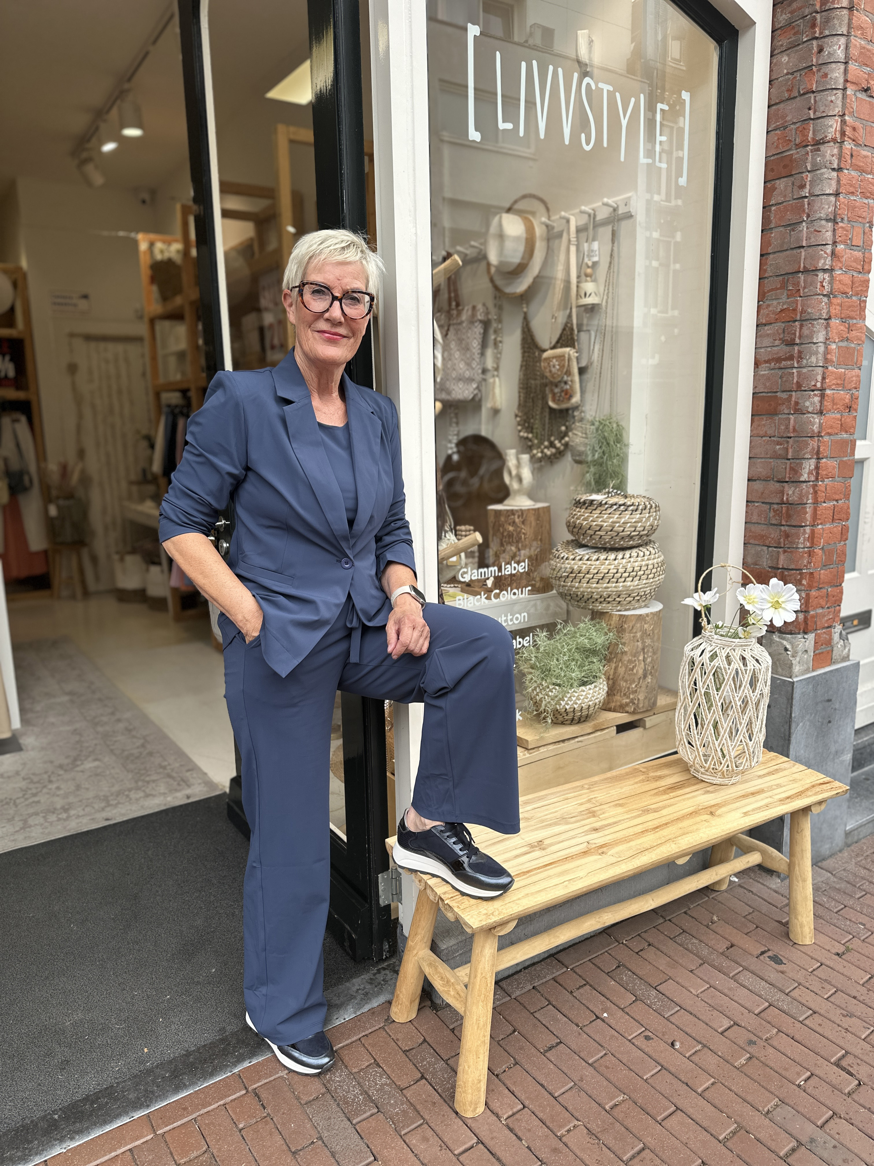 Glammlabel trouser Dominique indigo