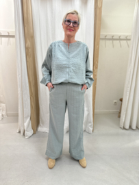 Zusss seersucker broek silverblue