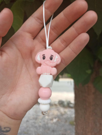 jaszipper roze olifant