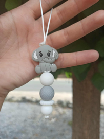 jaszipper olifant grijs