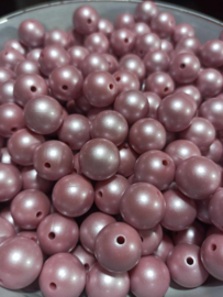 Shiny beads 15mm Rosé