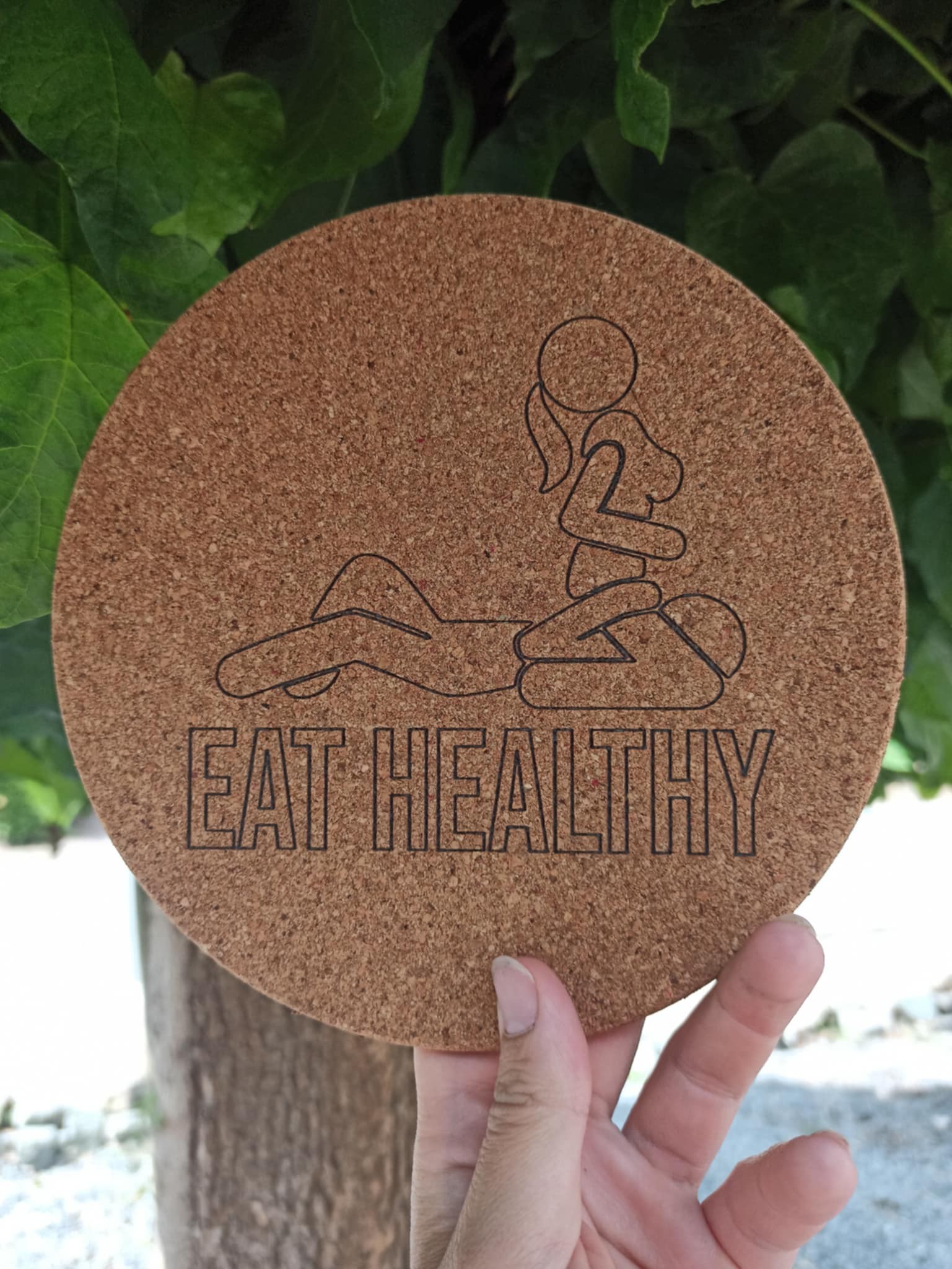 Pannen onderzetter Eat healthy