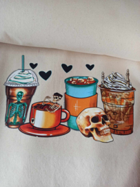 Katoenen tas met skeletons