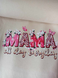 Katoenen tas met mama all day everyday