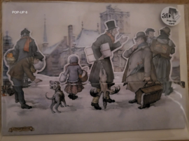 Anton Pieck Kerstkaarten - 3D en POP-UP (4 stuks)