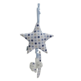 Muziekknuffel ster Little Dutch Mixed Stars blauw