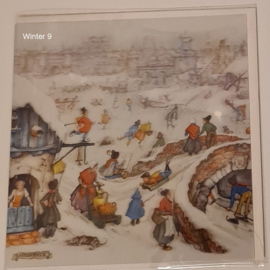 Anton Pieck Kerstkaarten - 3D Winter (5 stuks)