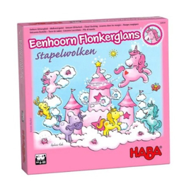 Haba stapelspel - Flonkerglans eenhoorn stapelwolken