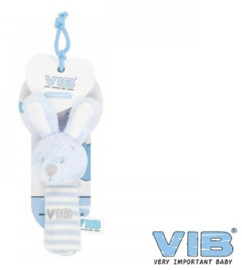 Squeaker piepknuffel VIB blauw