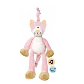 Muziekknuffel Teddykompaniet Diinglisar Sweet roze poes