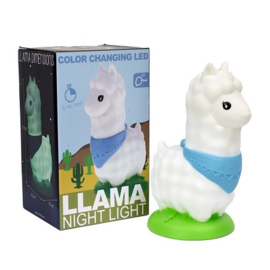 Nachtlampje met timer DHINK - Lama blauw