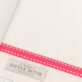 Wieglaken Little Dutch met roze bies