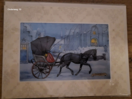 Anton Pieck Kerstkaarten - 3D Onderweg (5 stuks)