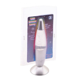 Lava glitter lamp JohnToy zilver