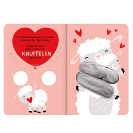 Vingerpopboekje Knuffel me klein schaapje
