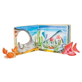 Houten prentenboek Small Foot - zeedieren