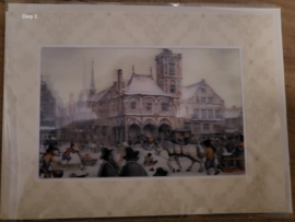 Anton Pieck Kerstkaarten - 3D Dorp (5 stuks)