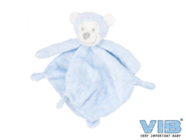 Knuffeldoekje VIB aap blauw