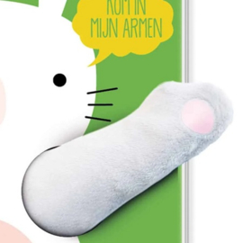 Vingerpopboekje Knuffel me klein konijntje