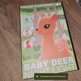 Nachtlampje met timer DHINK - Baby Deer