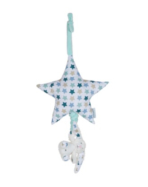 Muziekknuffel ster Little Dutch Mixed Stars mint