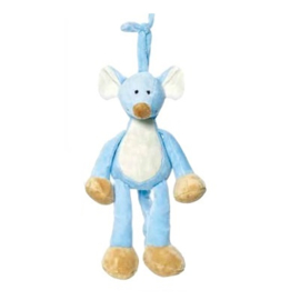 Muziekknuffel Teddykompaniet Diinglisar Sweet blauwe muis