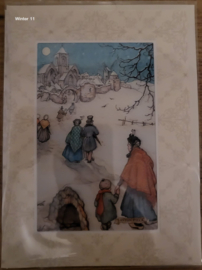 Anton Pieck Kerstkaarten - 3D Winter (5 stuks)