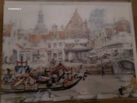 Anton Pieck Kerstkaarten - 3D Onderweg (5 stuks)